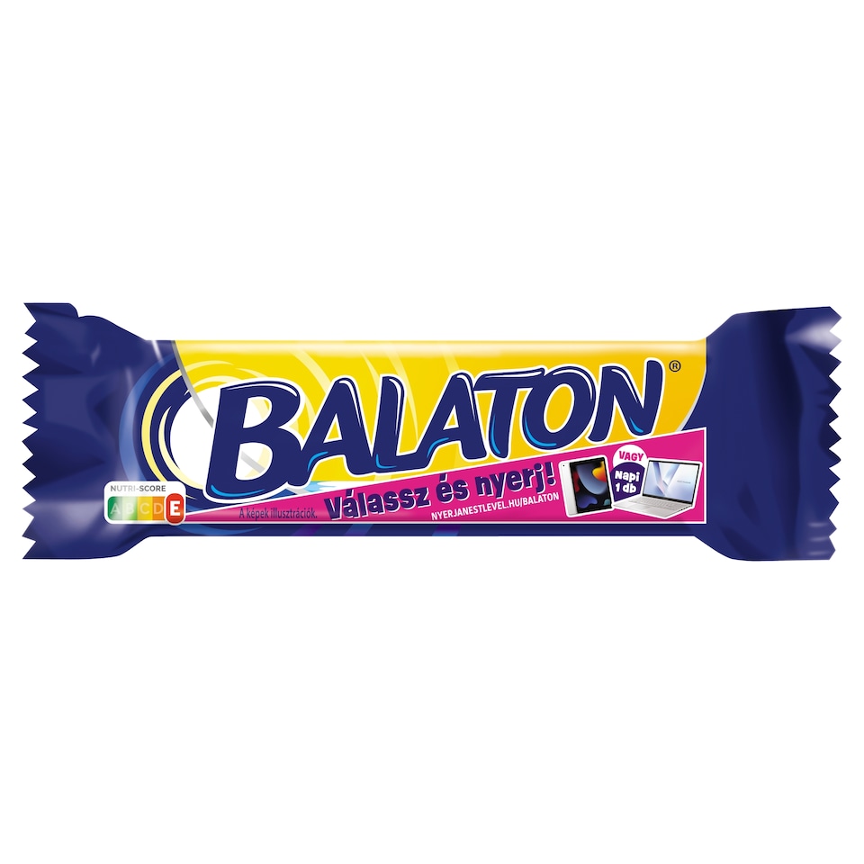 Balaton Wafer Filled with Cocoa Cream, Coated in Cocoa Milk Dollop 27 g