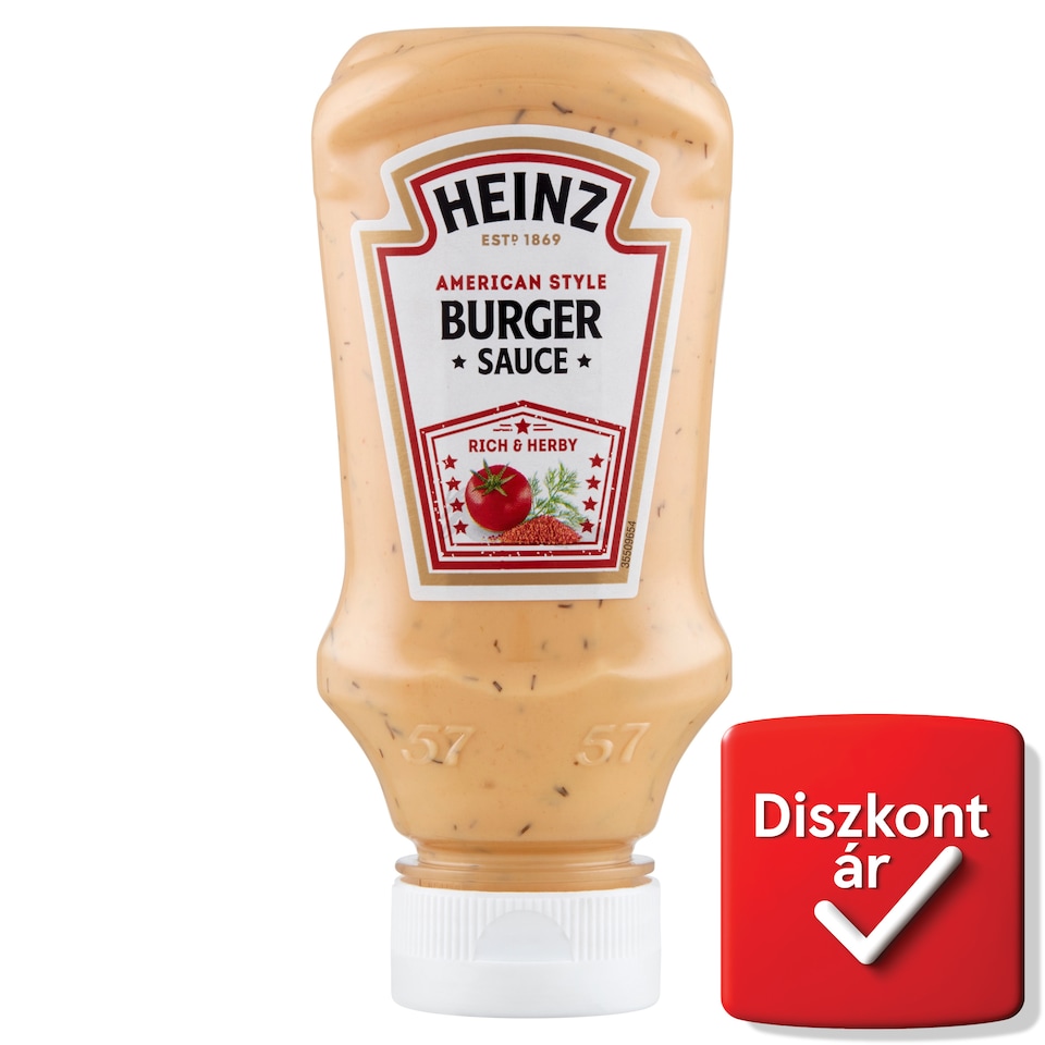 Heinz mustáros-kapros ízű hamburger szósz 230 g