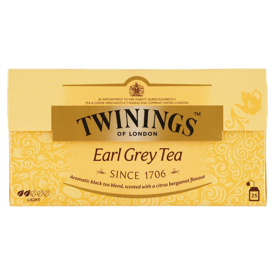 Obrázek 1 pro produkt Twinings Earl Grey černý čaj aromatizovaný 25 x 2g (50g)