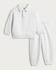 image 4 of F&F Boys 2-Piece Cotton Rich Polo Sweatshirt and Joggers Set in Grey