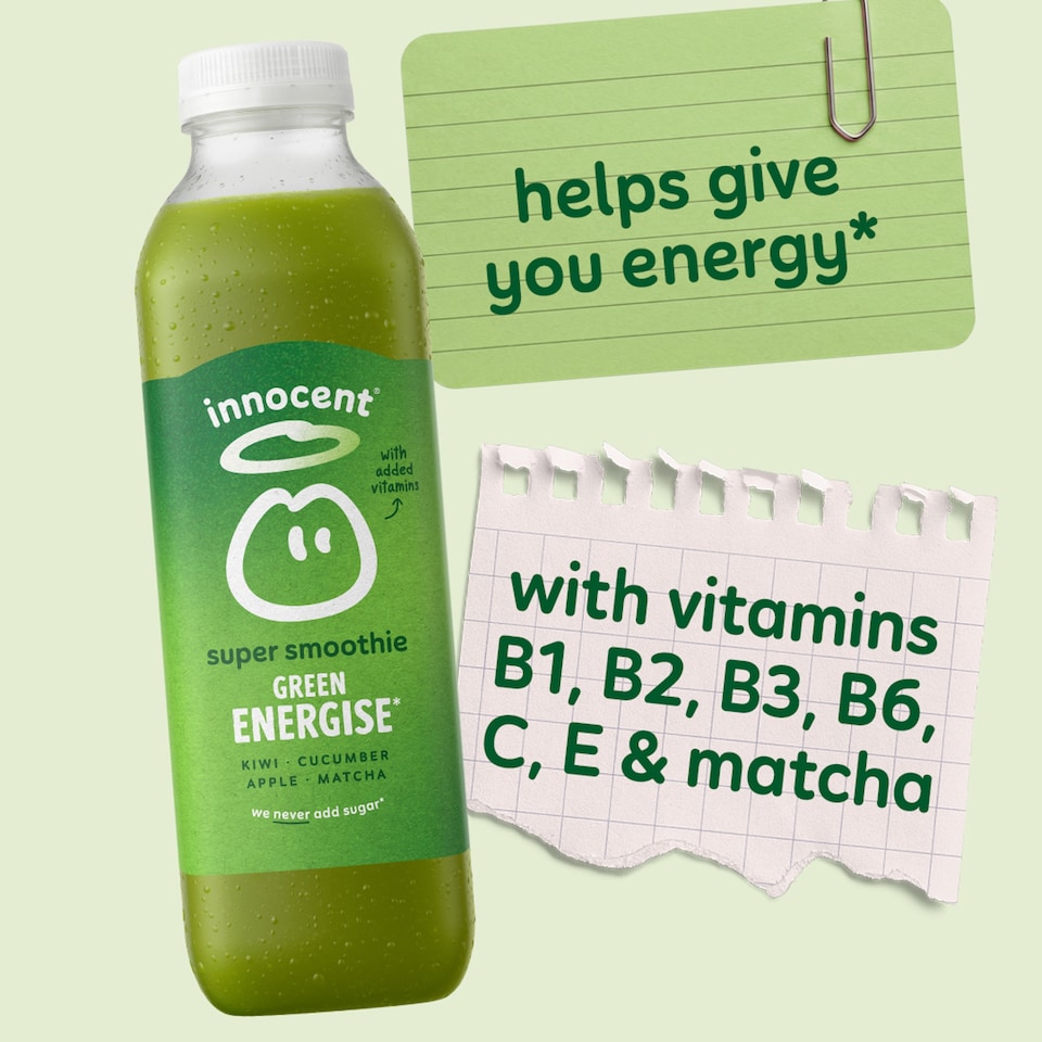 image 1 of Innocent Super Smoothie Invigorate, Kiwi & Cucumber Juice with Vitamins 750ml