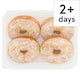 image 1 of Tesco White Iced Ring Doughnuts 4 Pack