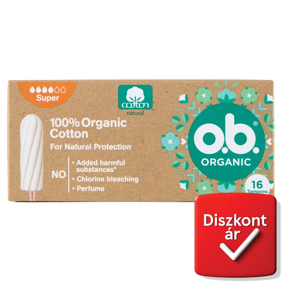 o.b. Organic Super Tampon 16 pcs