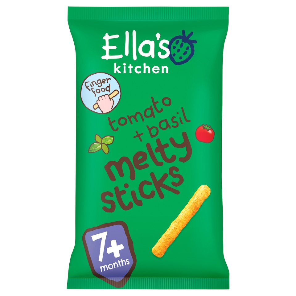 image 1 of Ella's Kitchen Tomato & Basil Melty Sticks 17G