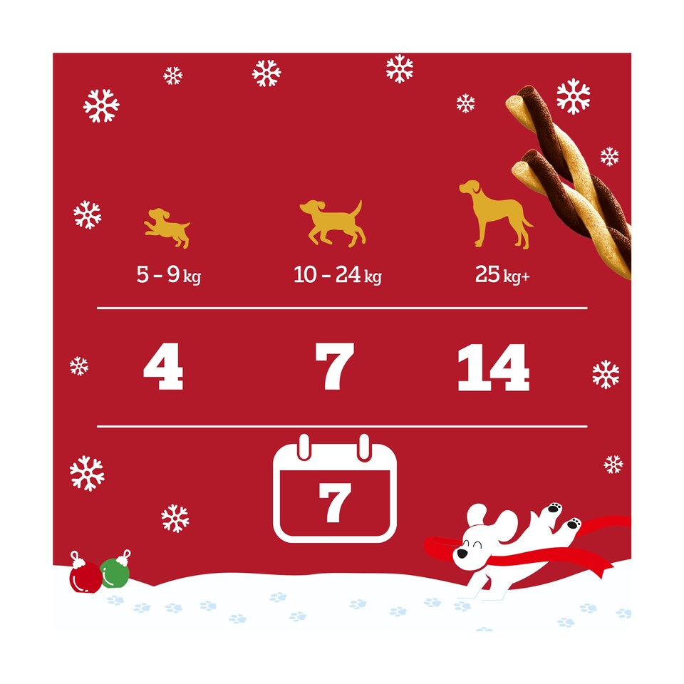 image 1 of Pedigree Christmas Rodeo With Turkey 7 Sticks 123G