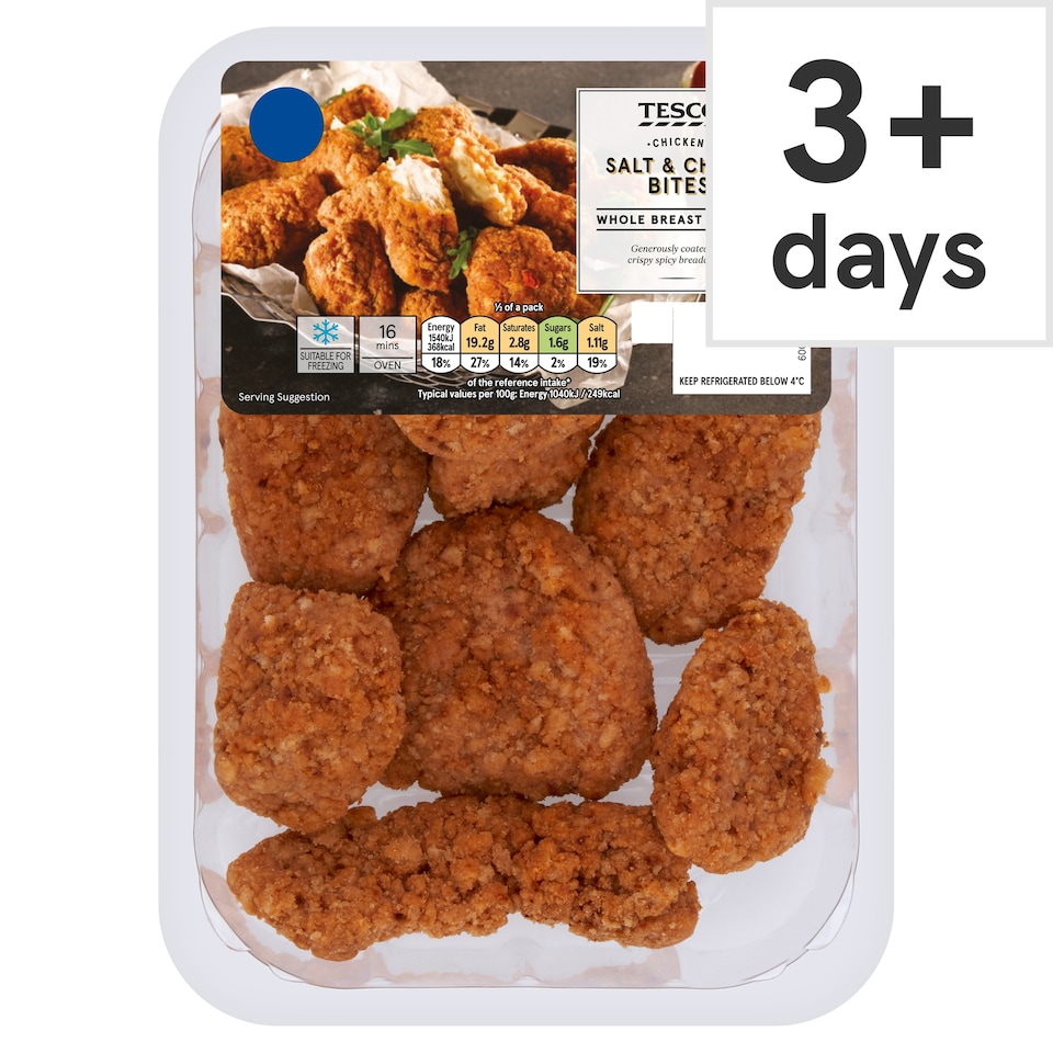 Tesco Salt & Chilli Breast Chunks 300g TWA
