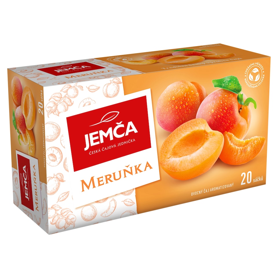 Jemča Meruňka ovocný čaj aromatizovaný 20 x 1,75g (35g)