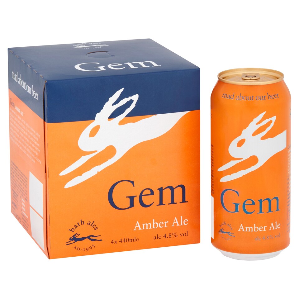 image 1 of Bath Gem Amber Ale 4X440ml