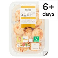 Tesco 20 Mini Cheese & Onion Rolls 220G