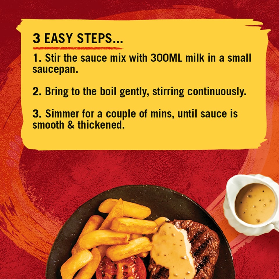 image 1 of Schwartz Creamy Mild Peppercorn Sauce Mix 25g
