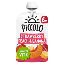 Piccolo Organic Strawberry Banana & Peach 100G