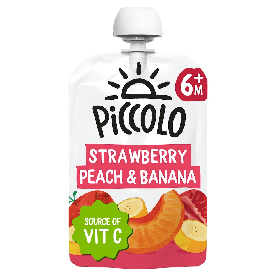 Piccolo Organic Strawberry Banana & Peach 100G