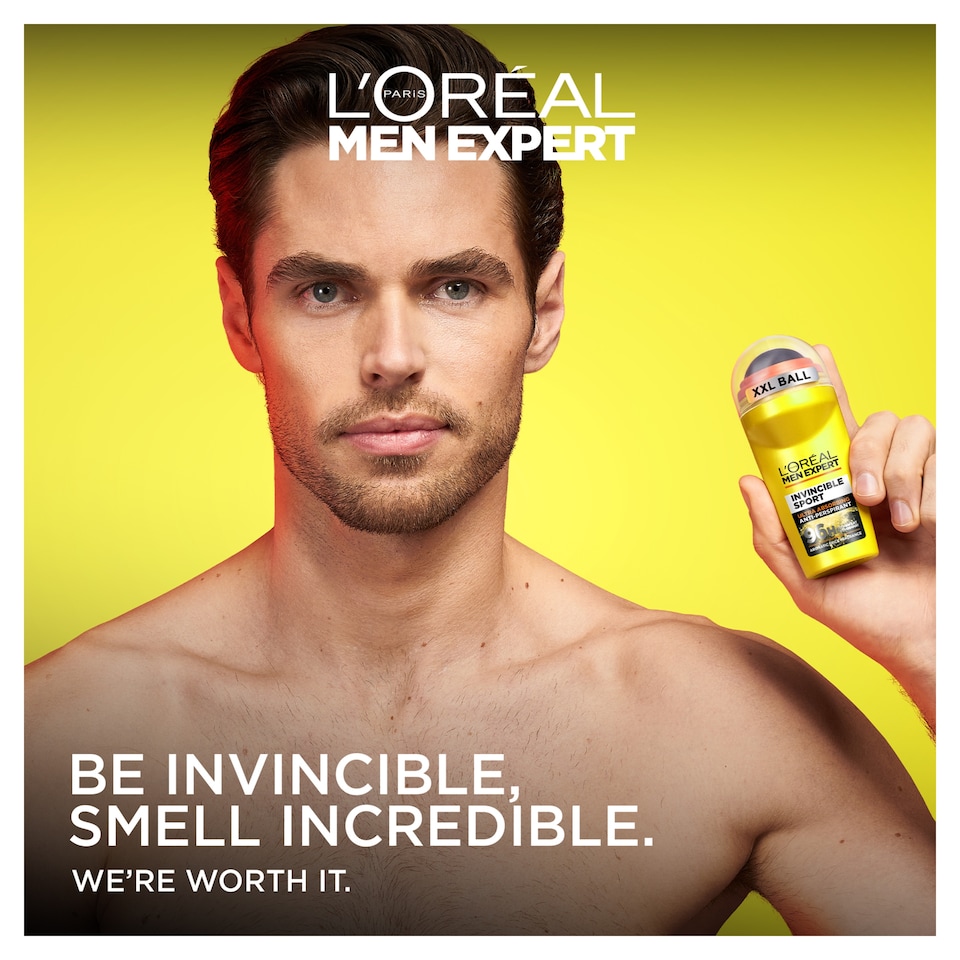 image 1 of L'Oreal Men Expert Invincible Sport Roll-On Deodorant 50ml