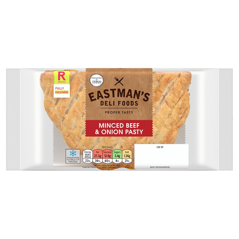 Eastmans Minced Beef & Onion Pasty 150G