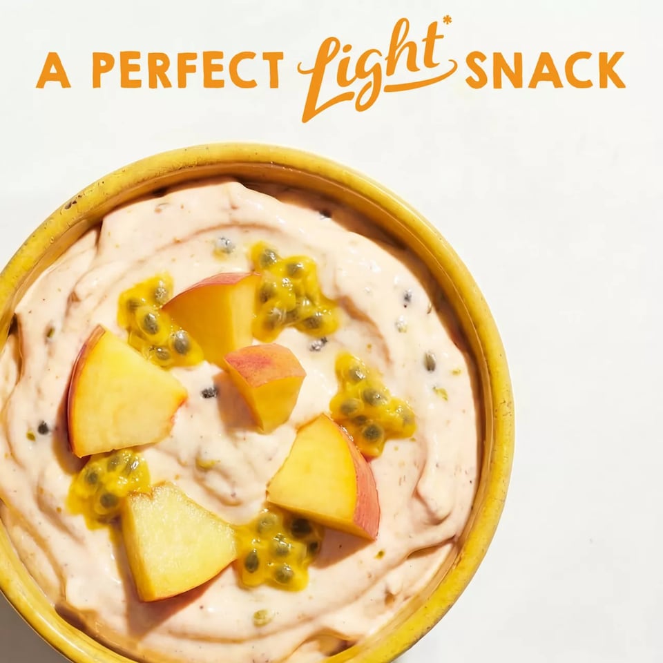 image 1 of Light & Free Peach Greek Style Fat Free Yoghurt 4x115g