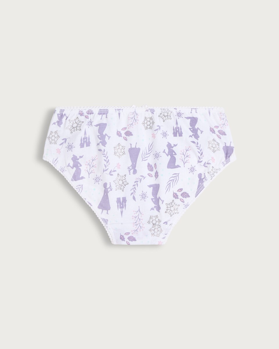 image 1 of Disney Frozen Print 5-Pack Pure Cotton Knickers in Multi