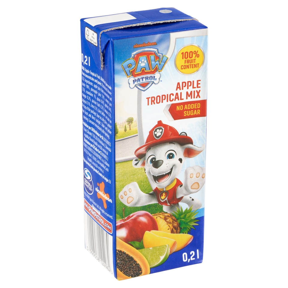 image 1 of Paw Patrol Apple Tropical Mix Multifruct Juice 0.2 L