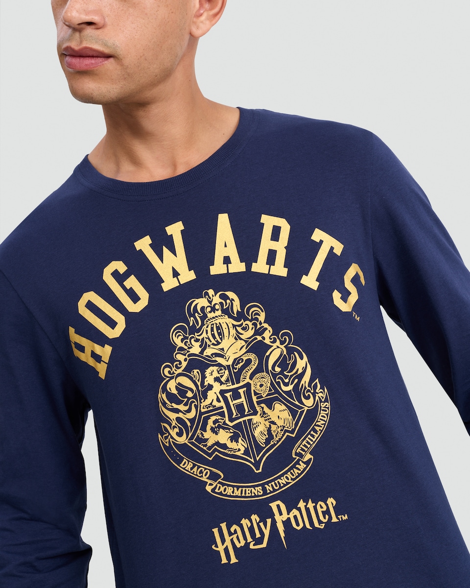 image 1 of Harry Potter Matching Family Christmas Pyjamas in Navy