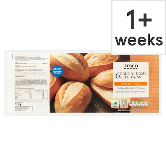 Tesco Bake At Home Petit Pain 6 Pack Tesco Groceries