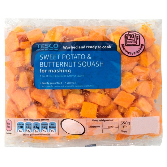Tesco Butternut Squash & Sweet Potato 350G Tesco Groceries