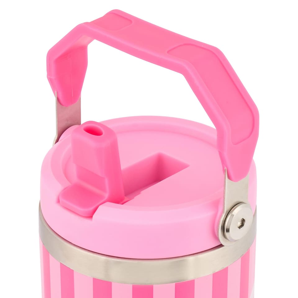 image 1 of Barbie Stripe Top Handle Hydra Tourer Water Bottle 900ml