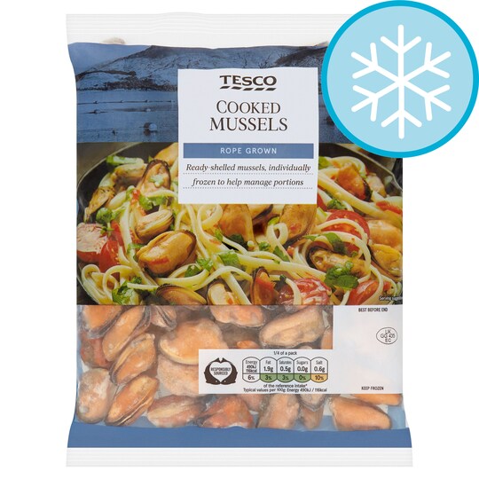 Tesco Cooked Mussels 400G Tesco Groceries