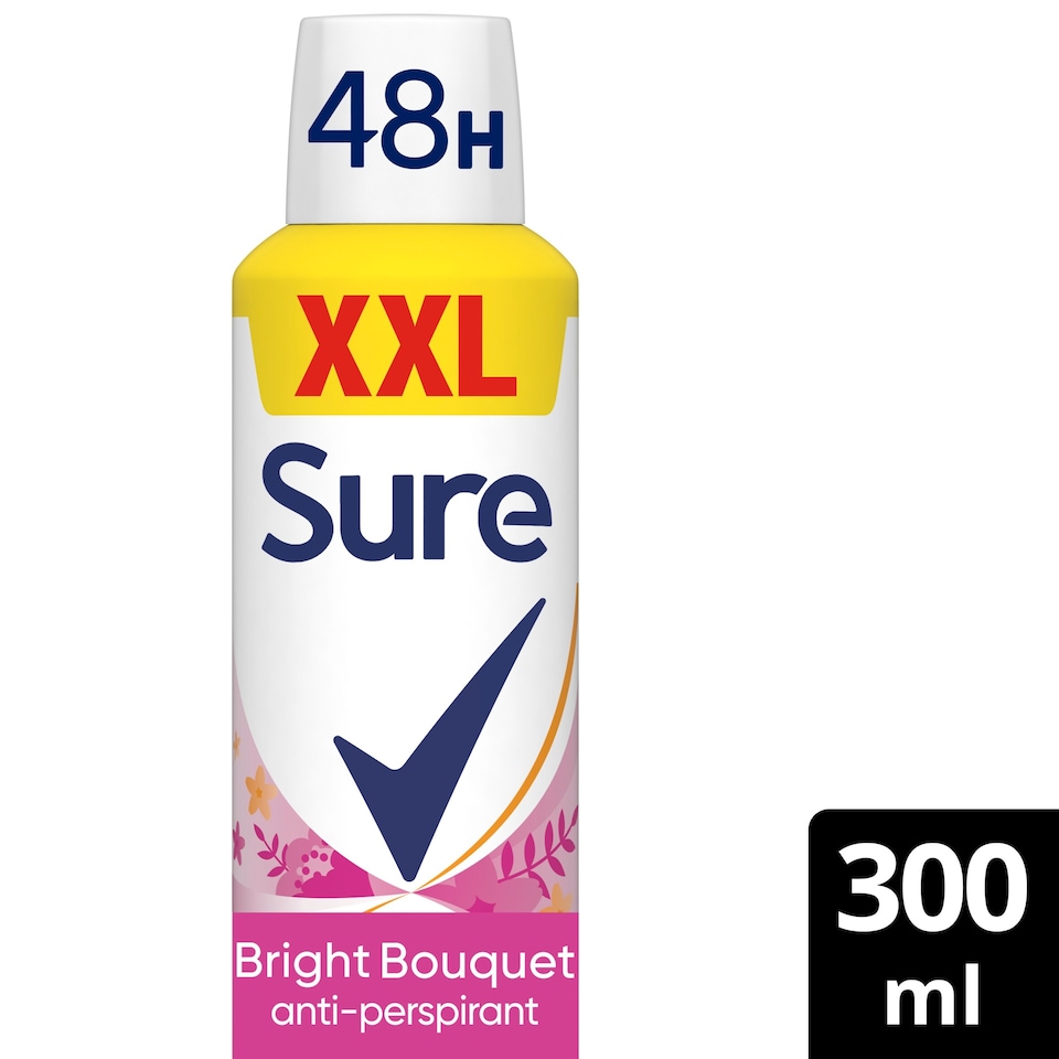image 1 of Sure Women Bright Bouquet Antiperspirant Deodorant 300ml 