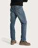 image 3 of F&F Cotton Rich Relaxed Leg Jeans in Navy
