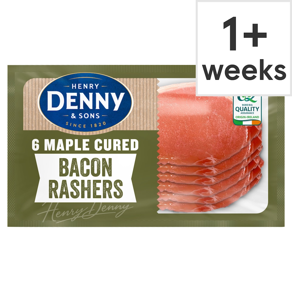 Denny 6 Maple Cured Rashers 180G