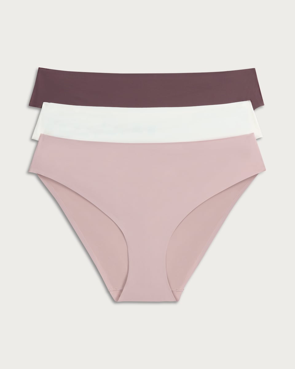 image 1 of F&F 3-Pack Bonded Bikini Knickers in Multi