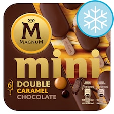 Magnum Mini Double Chocolate & Caramel Ice Cream Sticks 6x55ml