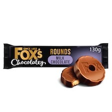 Foxs Chocolatey Milk Chocolate Rounds 130G