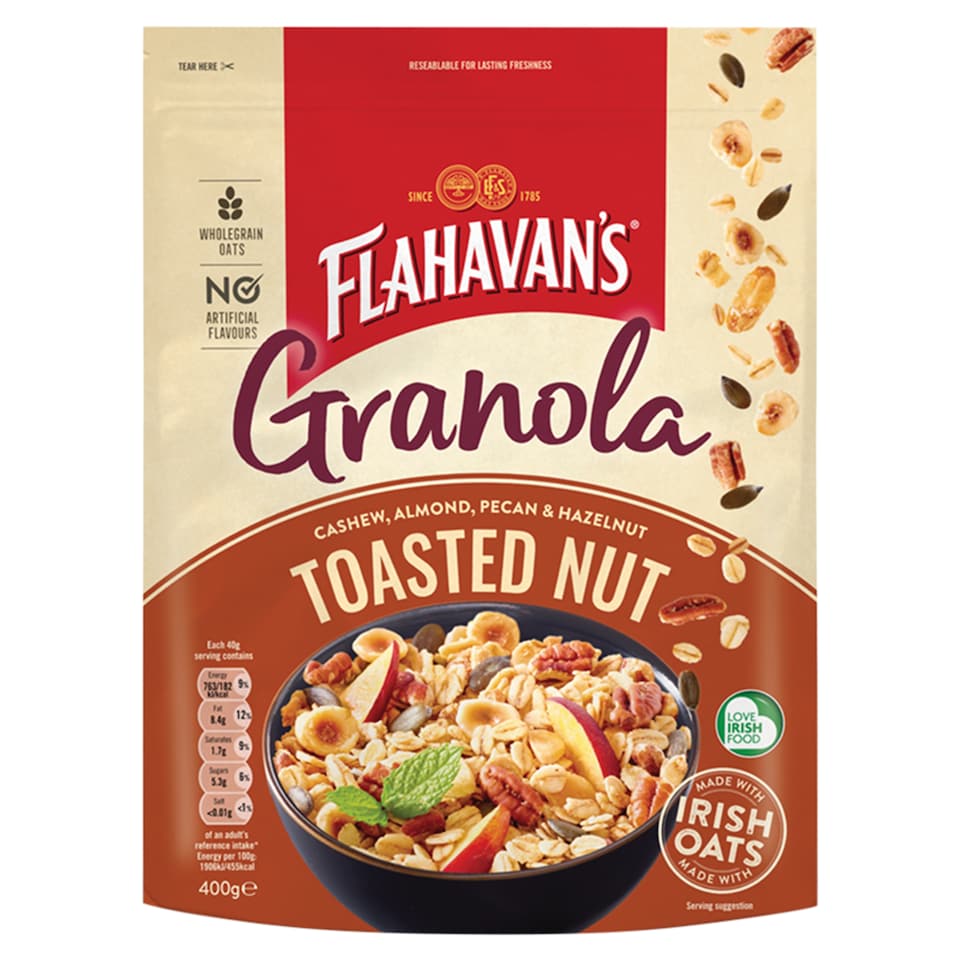 Flahavan's Toasted Nut Granola 400G