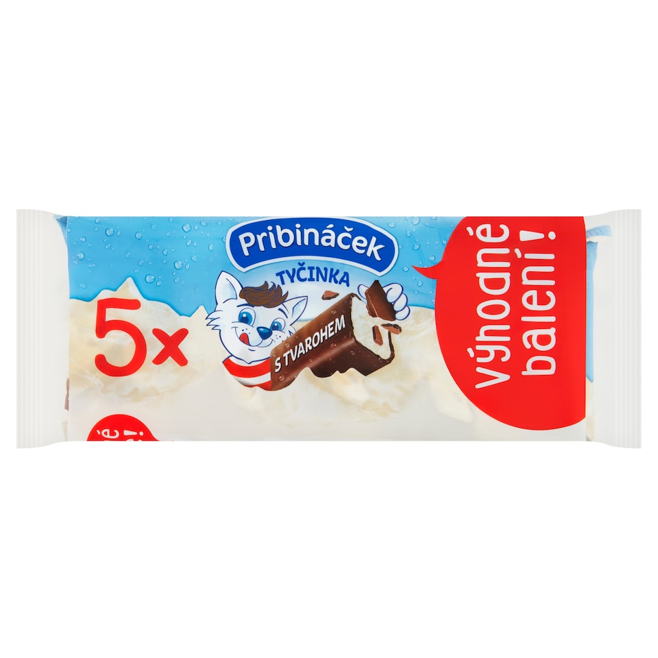 Obrázek 1 pro produkt Pribináček Tyčinka s tvarohem 5 x 38g