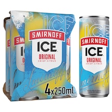 Smirnoff Ice Original Vodka Mixed Drink Can 4% Vol 4x250ml