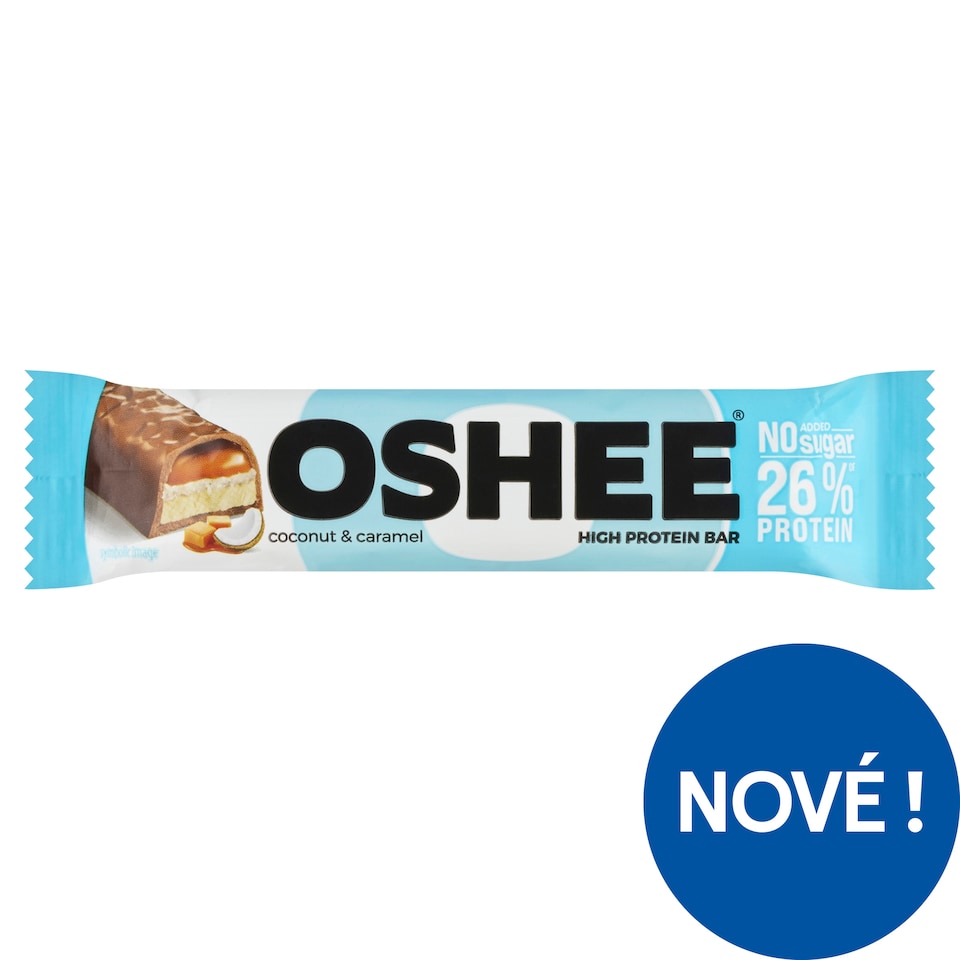 image 1 of Oshee Coconut & Caramel High Protein Bar 48g