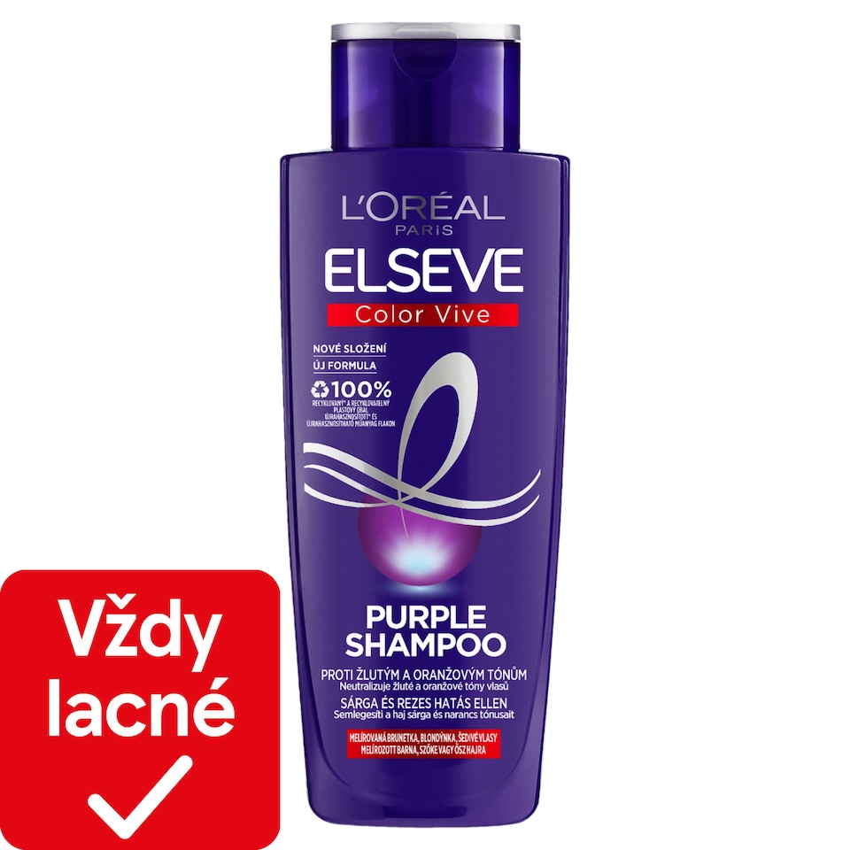 L'Oréal Paris Elseve Color Vive purple šampón, 200 ml