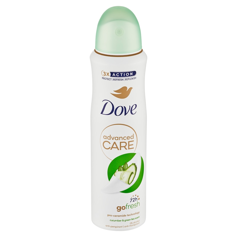 obrázok 1 z Dove Advanced Care Cucumber&Green Tea Antiperspirant sprej 150 ml