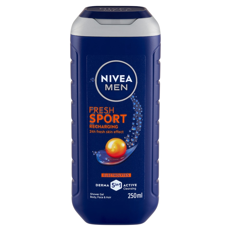 NIVEA MEN Fresh Sport tusfürdő testre, arcra, hajra 250 ml  1. kép