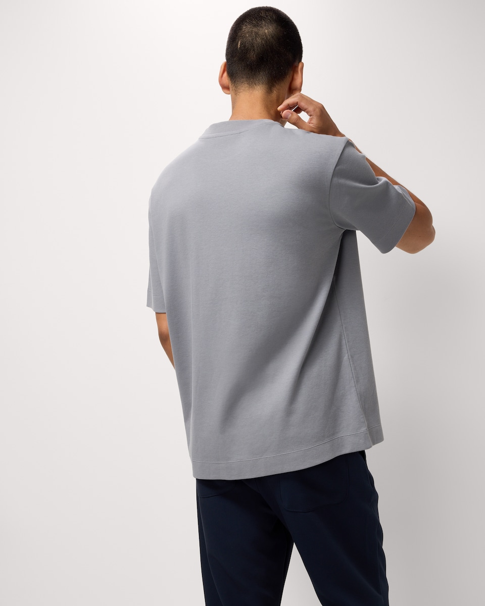 image 1 of F&F Pure Cotton Relaxed Fit T-Shirt in Grey