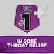 image 4 of Strepsils Extra Triple Action Sore Throat Lozenges - Blackcurrant 24s