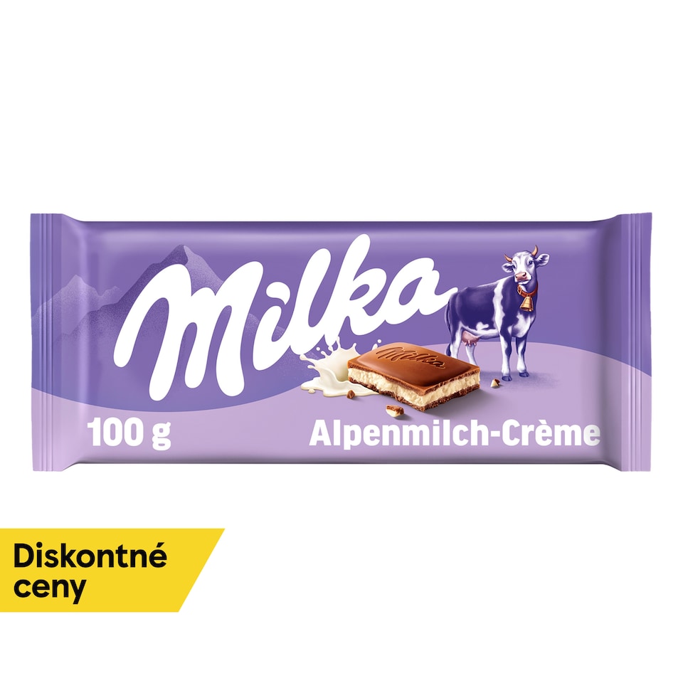 image 1 of Milka Alpine Milk Chocolate with Milk Filling 100 g