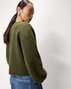 image 3 of F&F Knitted Button Up Cardigan in Olive