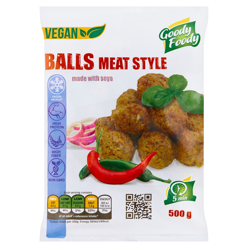 Goody Foody Balls Meat Style 500g
