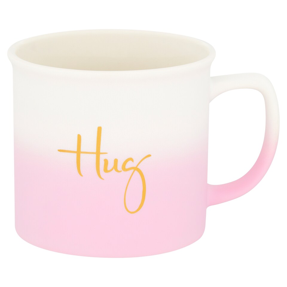 image 1 of Tesco Ombre Hug Mug Pink