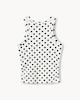 image 4 of F&F Girls Cotton Rich Polka Dot Vest in White