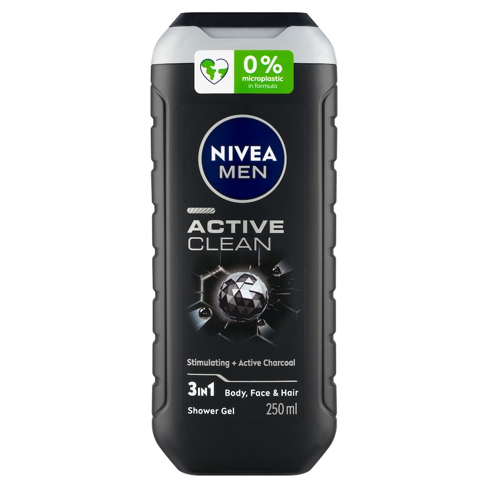 Obrázek 1 pro produkt Nivea Men Active Clean 3 v 1 Sprchový gel 250ml