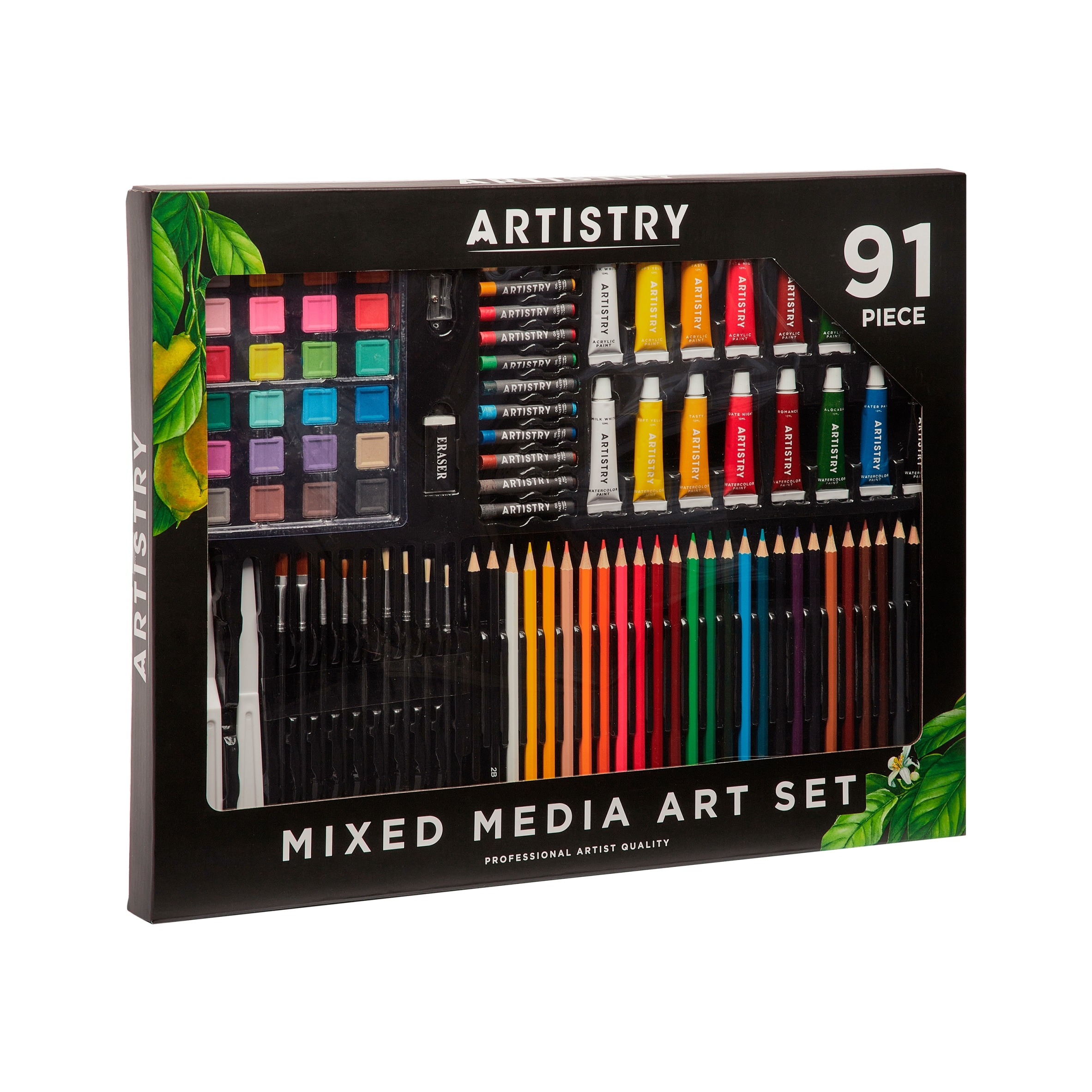 Artistry Mixed Media 91 Piece Art Set - Tesco Groceries