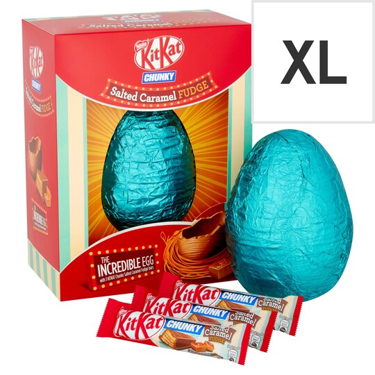 Nestle Kit Kat Salted Caramel Giant Egg 516G Tesco Groceries