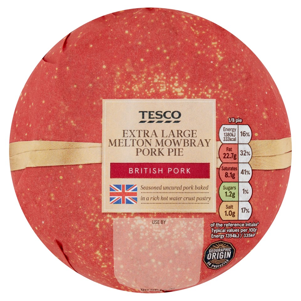Tesco Extra Large Melton Mowbray Pork Pie 790G